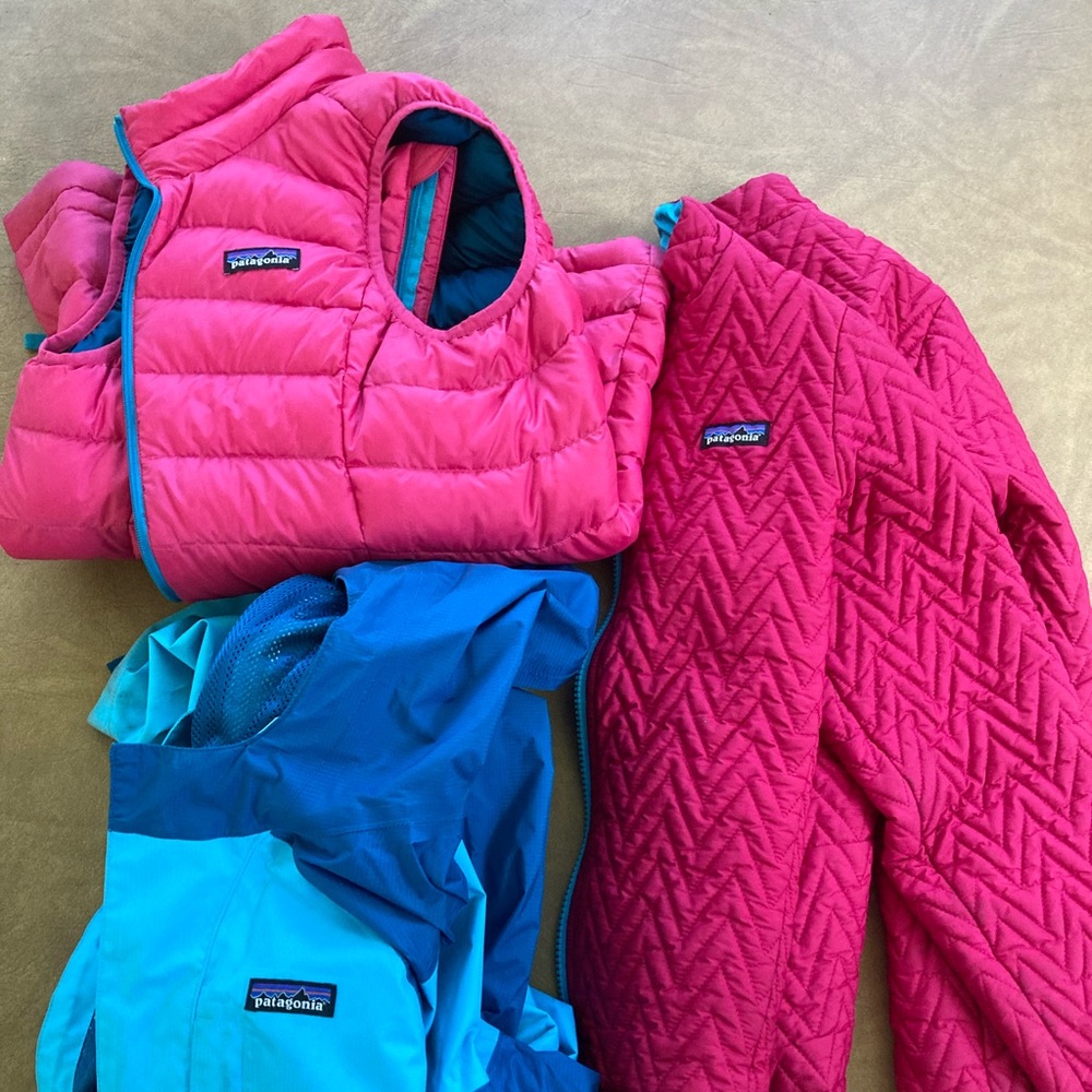 Patagonia 3 pieces shell/jacket/vest